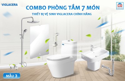 Bộ thiết bị vệ sinh Viglacera cho công trình 3