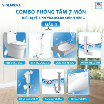 Bộ thiết bị vệ sinh Viglacera cho công trình 4