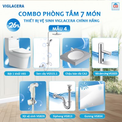 Bộ thiết bị vệ sinh Viglacera cho công trình 4