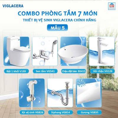 Bộ thiết bị vệ sinh Viglacera cho công trình - Mẫu 5