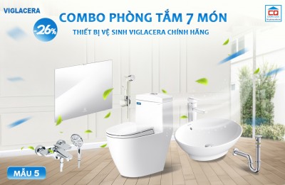 Bộ thiết bị vệ sinh Viglacera cho công trình - Mẫu 5