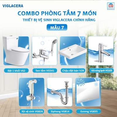 Bộ thiết bị vệ sinh Viglacera cho công trình - Mẫu 7