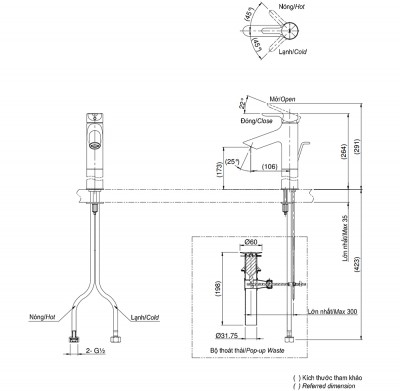 Vòi chậu lavabo đặt bàn TOTO TLS01307V( GIÁ KM TÍNH TỪ 20/4- 17/5)