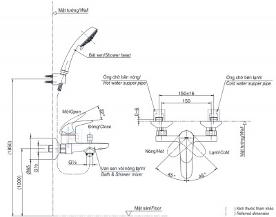 Sen tắm nóng lạnh TOTO TBS03302V/TBW02005A