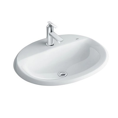 Chậu lavabo bán âm bàn inax AL-2395V (EC/FC)