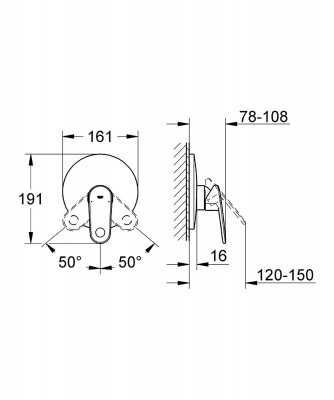 Bộ điều chỉnh nhiệt độ sen tắm Grohe 19537002