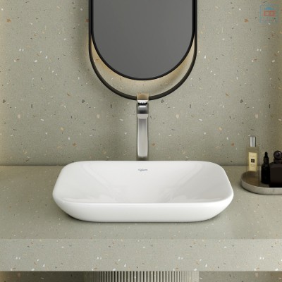 Chậu rửa lavabo đặt trên bàn Viglacera V28