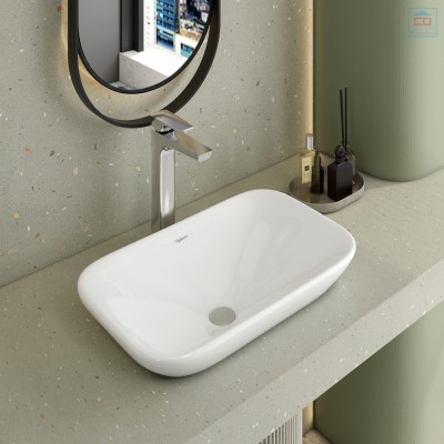 Chậu rửa lavabo đặt trên bàn Viglacera V28