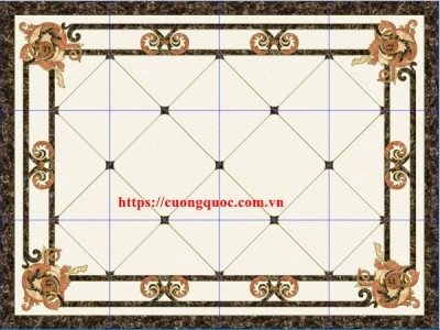 Gạch thảm truyền thống khắc kim 1200x1800 CQ88067