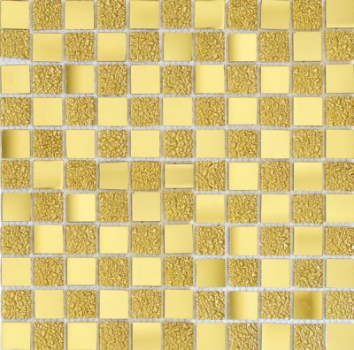 Gạch Mosaic thủy tinh vàng bọt CQMSTT001