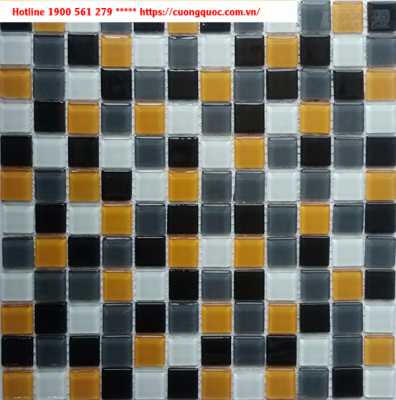 Gạch Mosaic thủy tinh trang trí CQMST25058