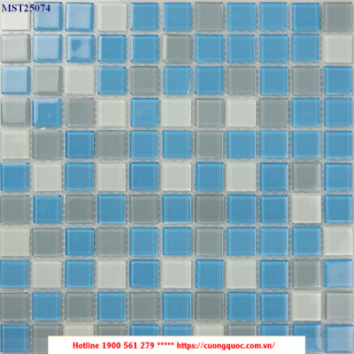 Gạch Mosaic thủy tinh trang trí CQMST25074
