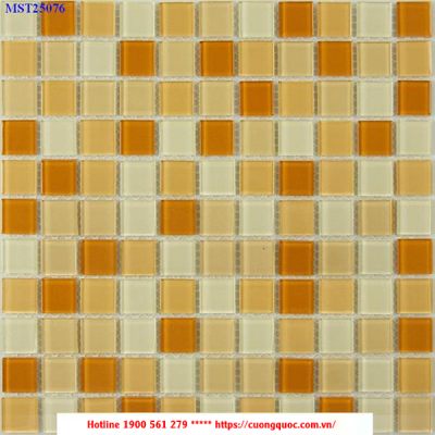 Gạch Mosaic thủy tinh trang trí CQMST25076