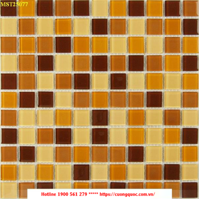 Gạch Mosaic thủy tinh trang trí CQMST25077