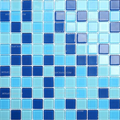 Gạch Mosaic thủy tinh trang trí CQMST25083
