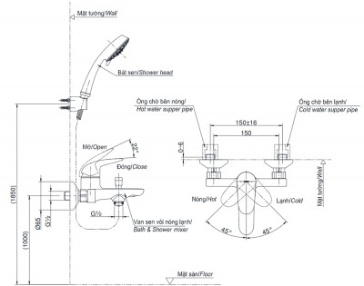 Van sen tắm nóng lạnh toto TBS03302V( GIÁ KM TÍNH TỪ 20/4- 17/5)