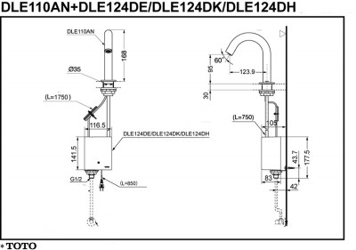 Vòi cảm ứng TOTO DLE110AN/DLE124DE/DLE424SMA