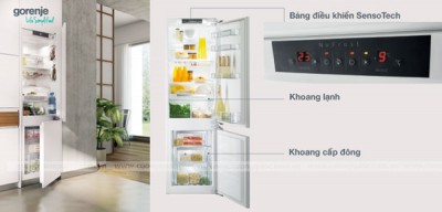 Tủ lạnh đặt âm tường Gorenje NRKI5181LW
