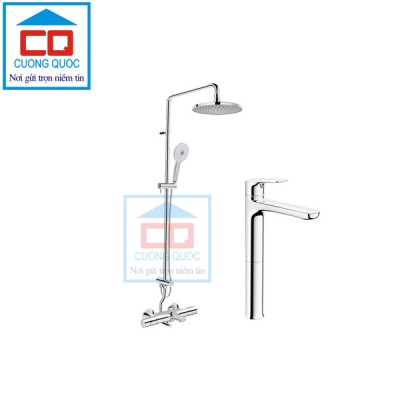 Combo vòi chậu + sen tắm Inax LFV-1402SH + BFV-3415T-8C