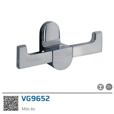Móc treo áo đôi  Viglacera VGPK06.6 (VG9652)
