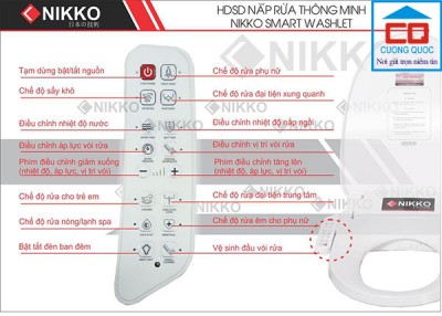 Nắp bồn cầu Nikko P68051 chính hãng