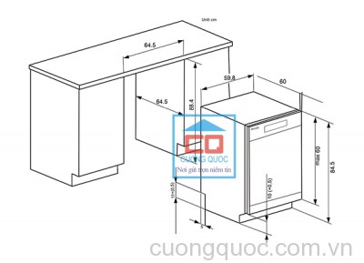 Máy rửa bát Spelier SP – 14 DW ( Made in EU)
