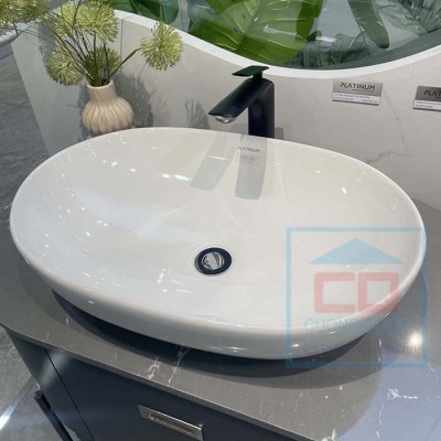 Chậu đặt bàn không cài vòi 350 viglacera platinum P-23-350