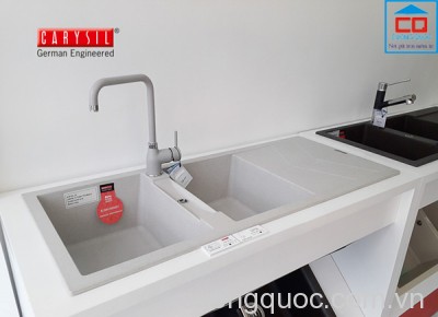Chậu rửa chén bát bằng đá nhân tạo Carysil JAC1-10/Arena ( xám tro )
