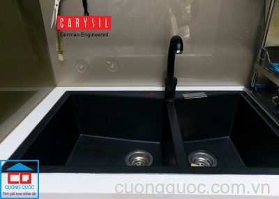 Chậu rửa chén bát bằng đá nhân tạo Carysil LMC5-03/Nera ( đen )