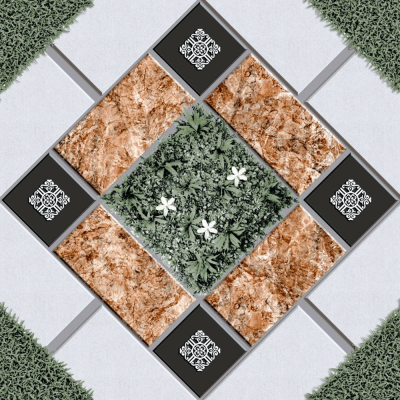 Gạch lát sân vườn 60x60 Viglacera BS603