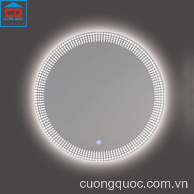 Gương soi phòng tắm đèn Led cảm ứng QB QL906T đường kính 600mm