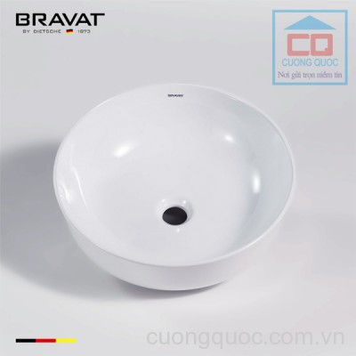 Chậu rửa lavabo cao cấp Bravat C22262W-ENG