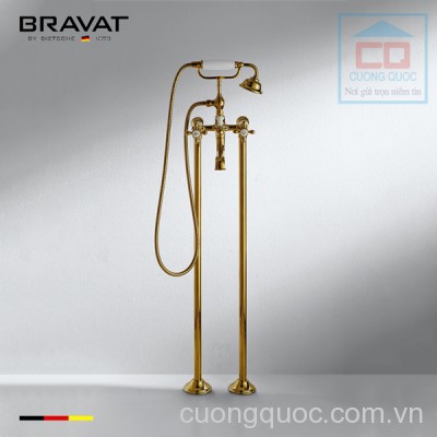 Vòi sen tắm mạ vàng cao cấp Bravat F651199BAF-ENG