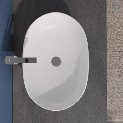 Chậu rửa lavabo đặt bàn đá Viglacera CD15