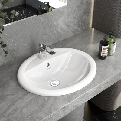 Chậu lavabo dương vành Viglacera CD1