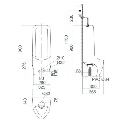 Tiểu nam đứng Viglacera BS604