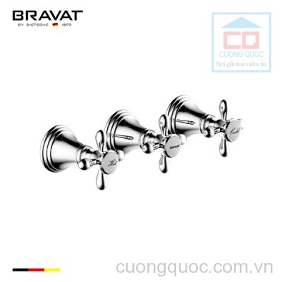 Bộ điều chỉnh nhiệt độ vòi xả bồn và vòi sen tắm Bravat P69224CP-ENG