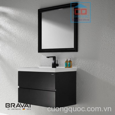 Bộ tủ chậu gương phòng tắm cao cấp Bravat V53907K-W