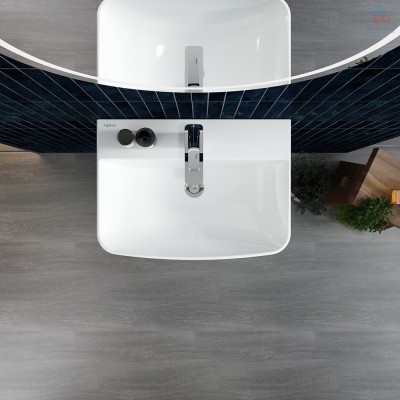 Chậu treo tường +  chậu lửng Viglacera V58 (CD58)