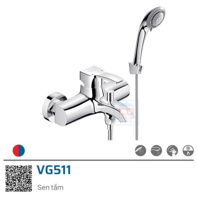 Sen tắm nóng lạnh gắn tường Viglacera VG511
