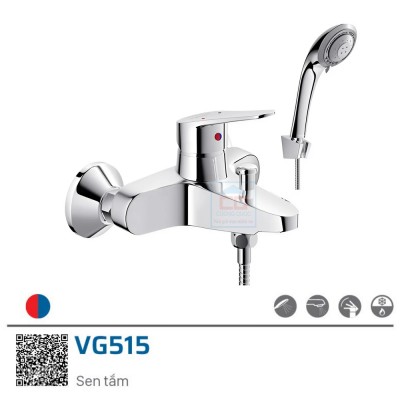 Sen tắm nóng lạnh gắn tường Viglacera VG515