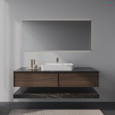 Chậu lavabo vành mỏng Viglacera CM01 đặt bàn