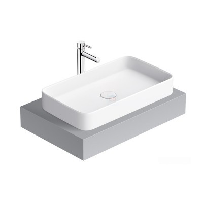 Chậu lavabo vành mỏng Viglacera CM01 đặt bàn