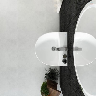 Chậu lavabo liền chân Viglacera V63
