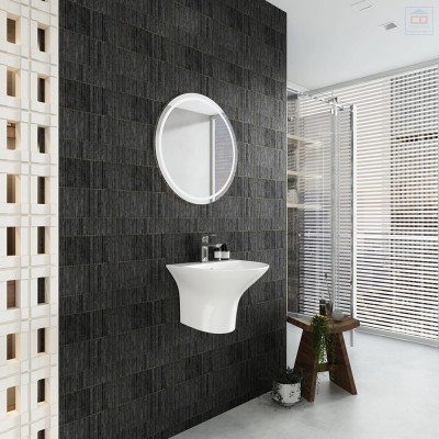 Chậu lavabo liền chân Viglacera V63