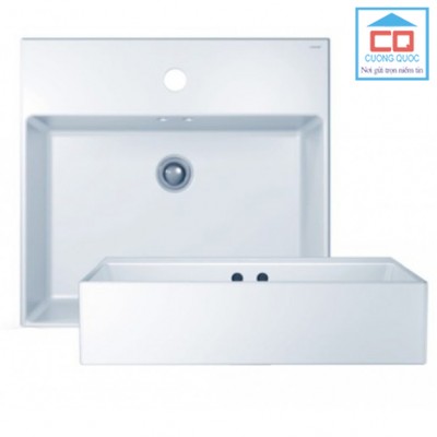 Chậu Rửa Lavabo CAESAR LF5263 Đặt Bàn Chữ Nhật