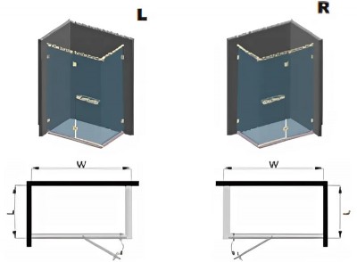 Vách tắm kính Viglacera VE.G21