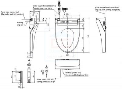 Nắp rửa điện tử TOTO TCF24460AAA
