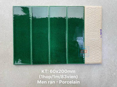Gạch thẻ gốm men rạn 60x200 mm MBL60206-C