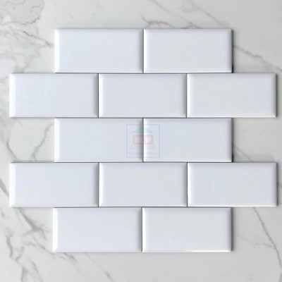 Gạch thẻ 75x150 mm trắng bóng vát PSTA75150-B